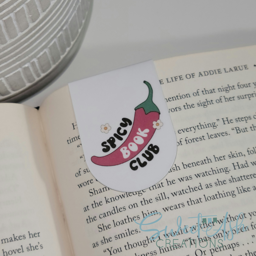 Spicy Book Club Magnetic Bookmark