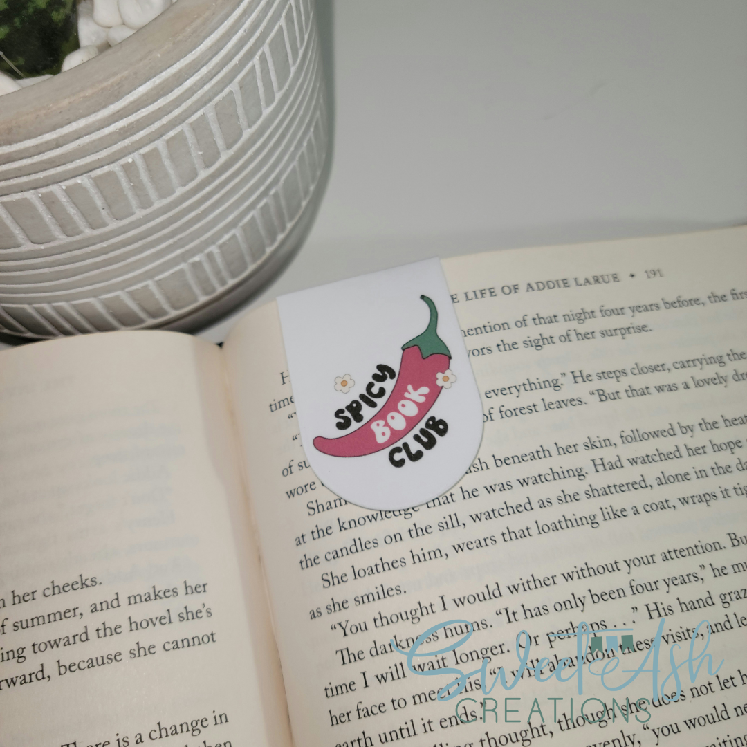 Spicy Book Club Magnetic Bookmark