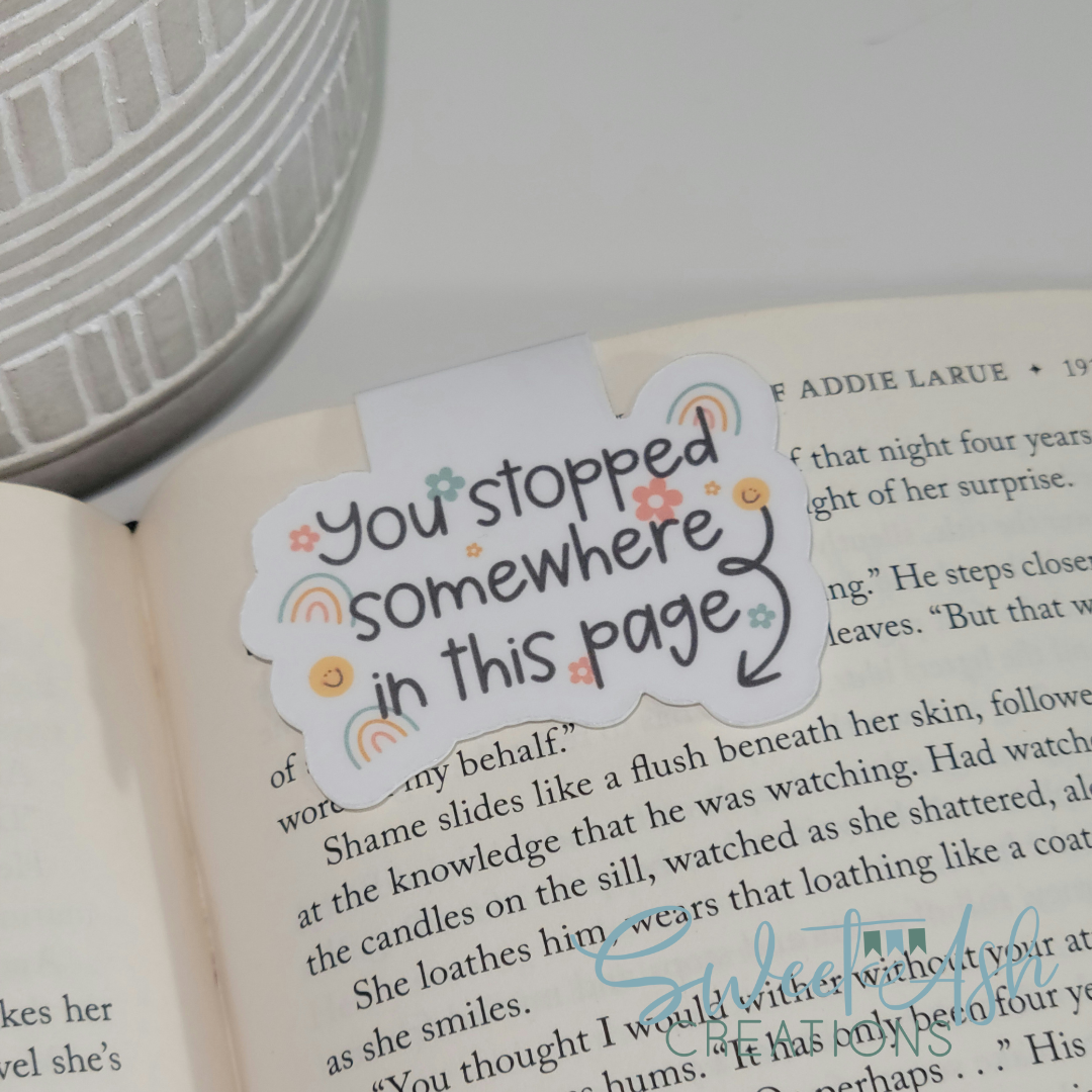 You Stopped Somewhere in this Page Magnetic Bookmark