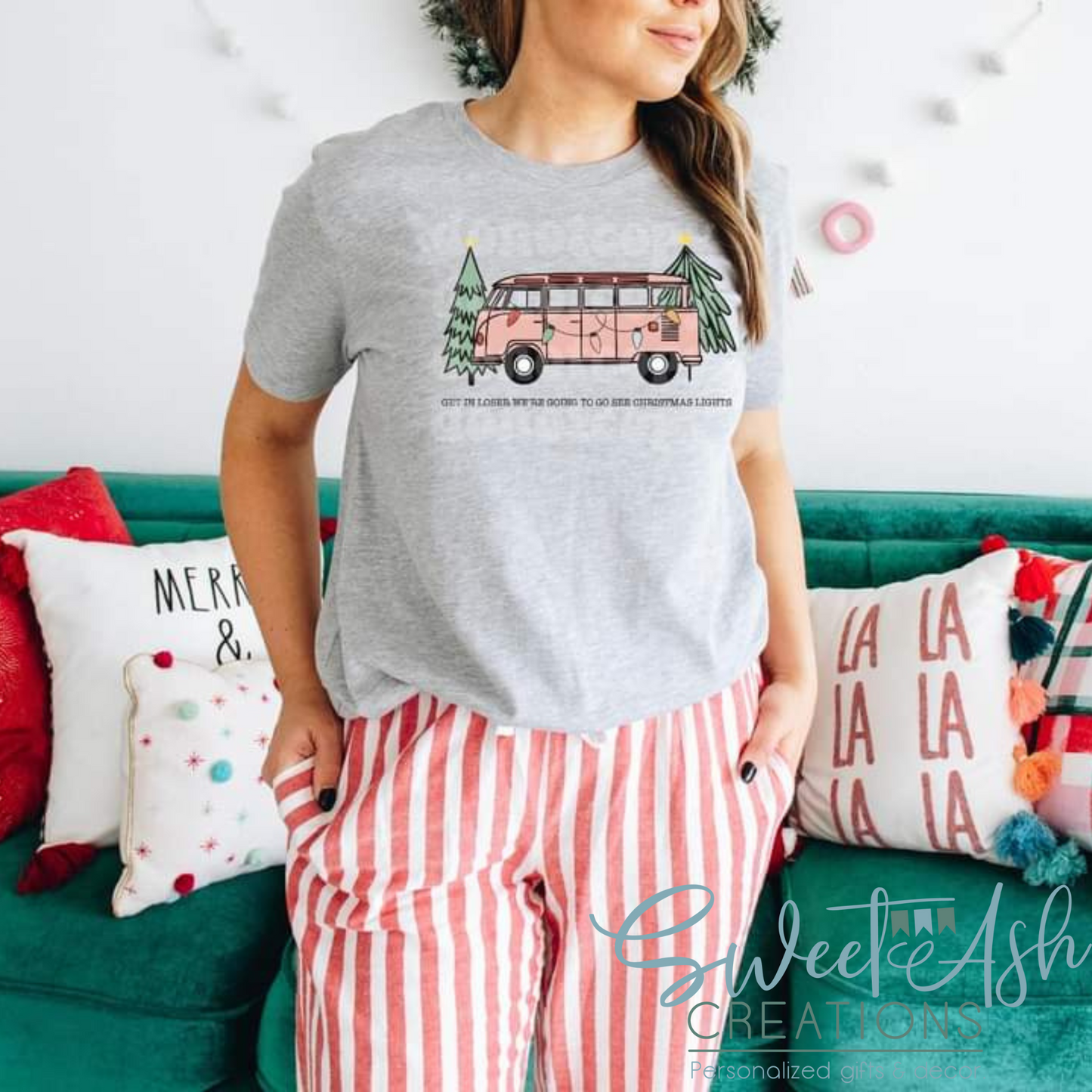 Get In Loser We're Going to See Christmas Lights Van T-Shirt