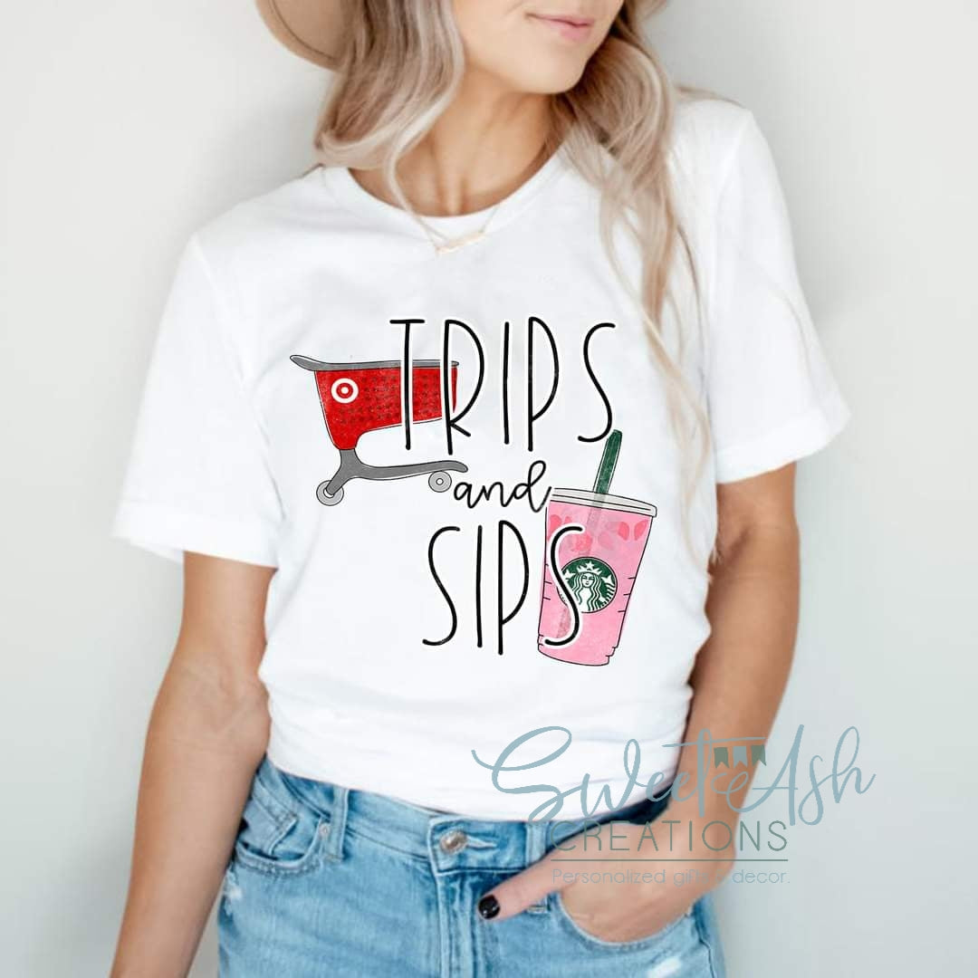 Trips and Sips Crewneck Sweatshirt