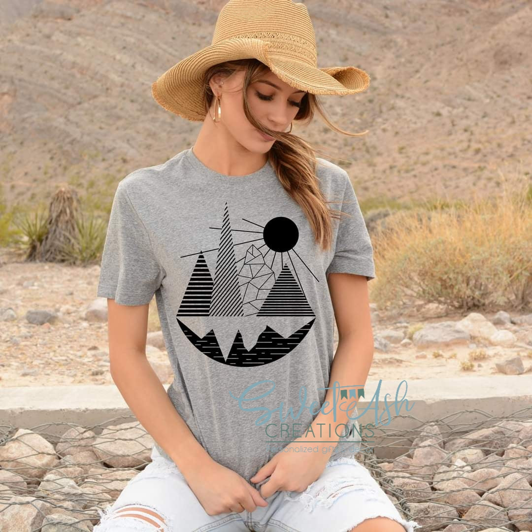 Geometric Landscape T-Shirt