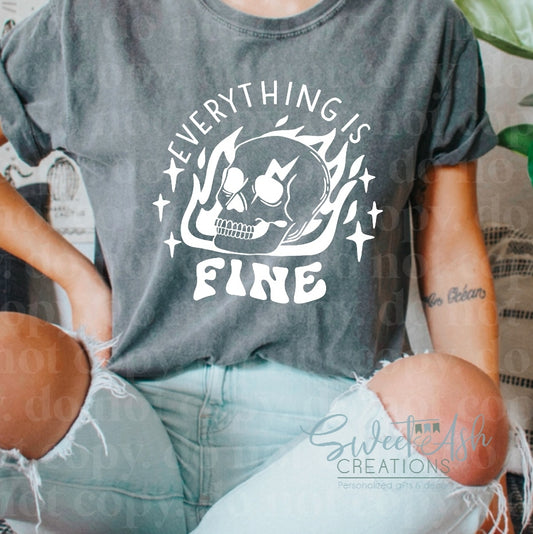 Everything is Fine Crewneck Sweatshirt