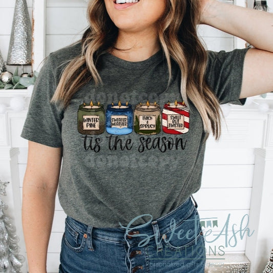 Tis the Season Winter Candles T-Shirt