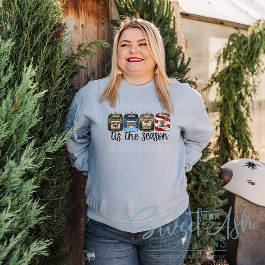 Tis the Season Winter Candles Crewneck Sweatshirt