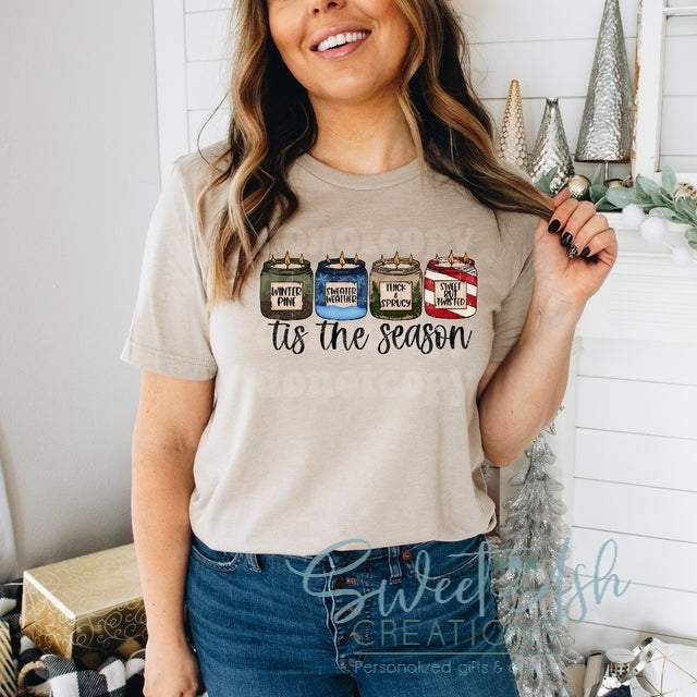 Tis the Season Winter Candles T-Shirt