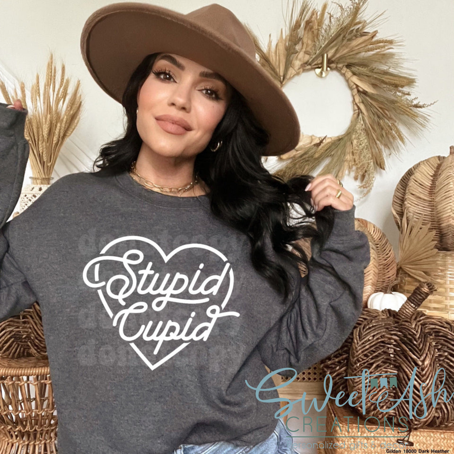 Stupid Cupid Crewneck Sweatshirt