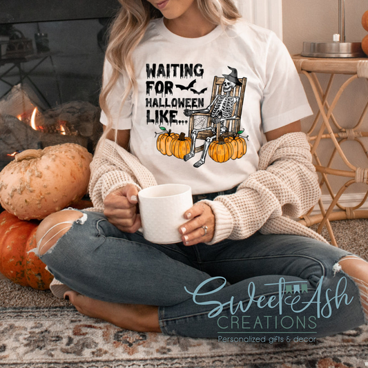 Waiting for Halloween Like Crewneck Sweatshirt