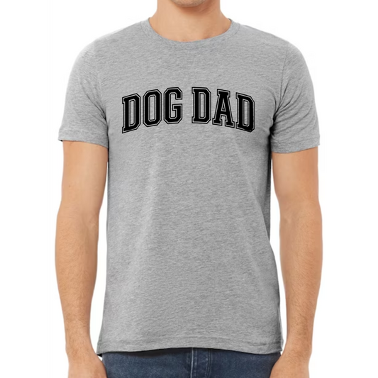 Dog Dad (Black Design) Short Sleeve T-Shirt