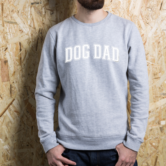 Dog Dad (White Design) Crewneck Sweatshirt