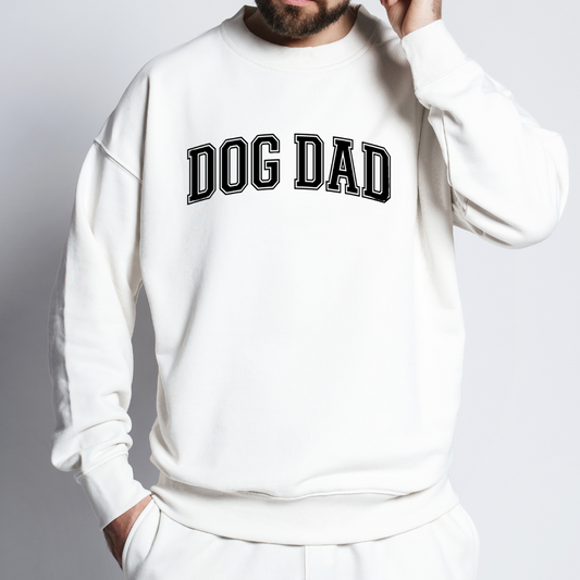 Dog Dad (Black Design) Crewneck Sweatshirt