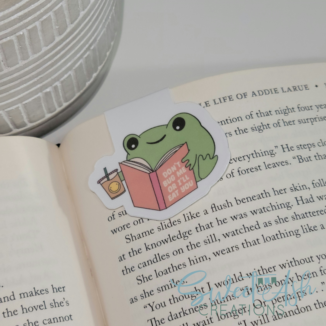 Don't Bug Me Frog Magnetic Bookmark