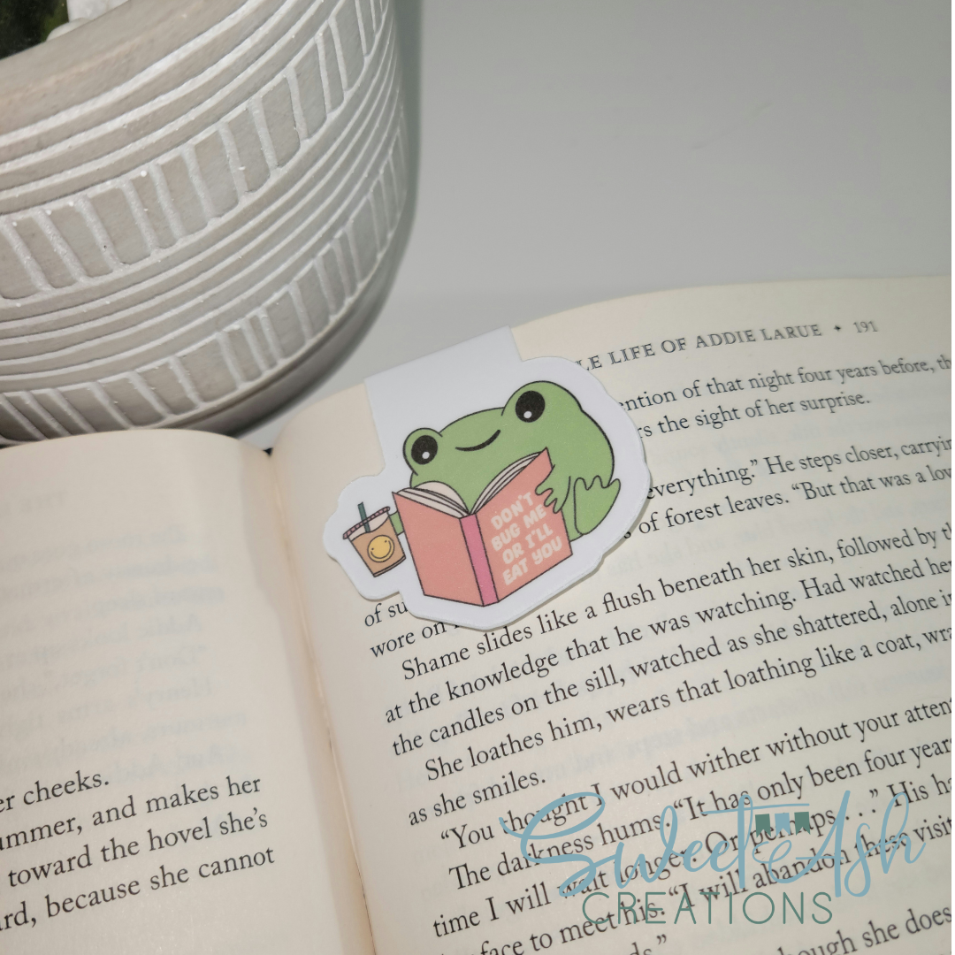 Don't Bug Me Frog Magnetic Bookmark