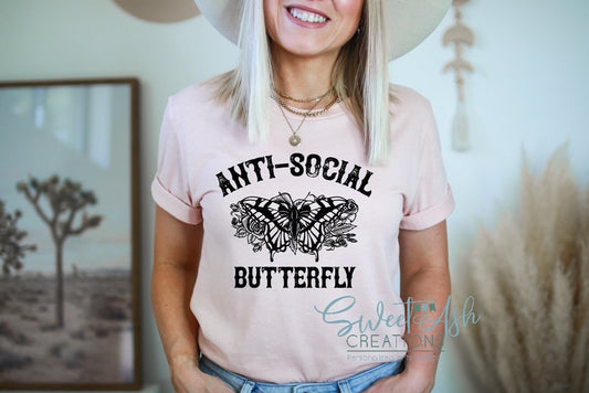 Anti-Social Butterfly Crewneck Sweatshirt