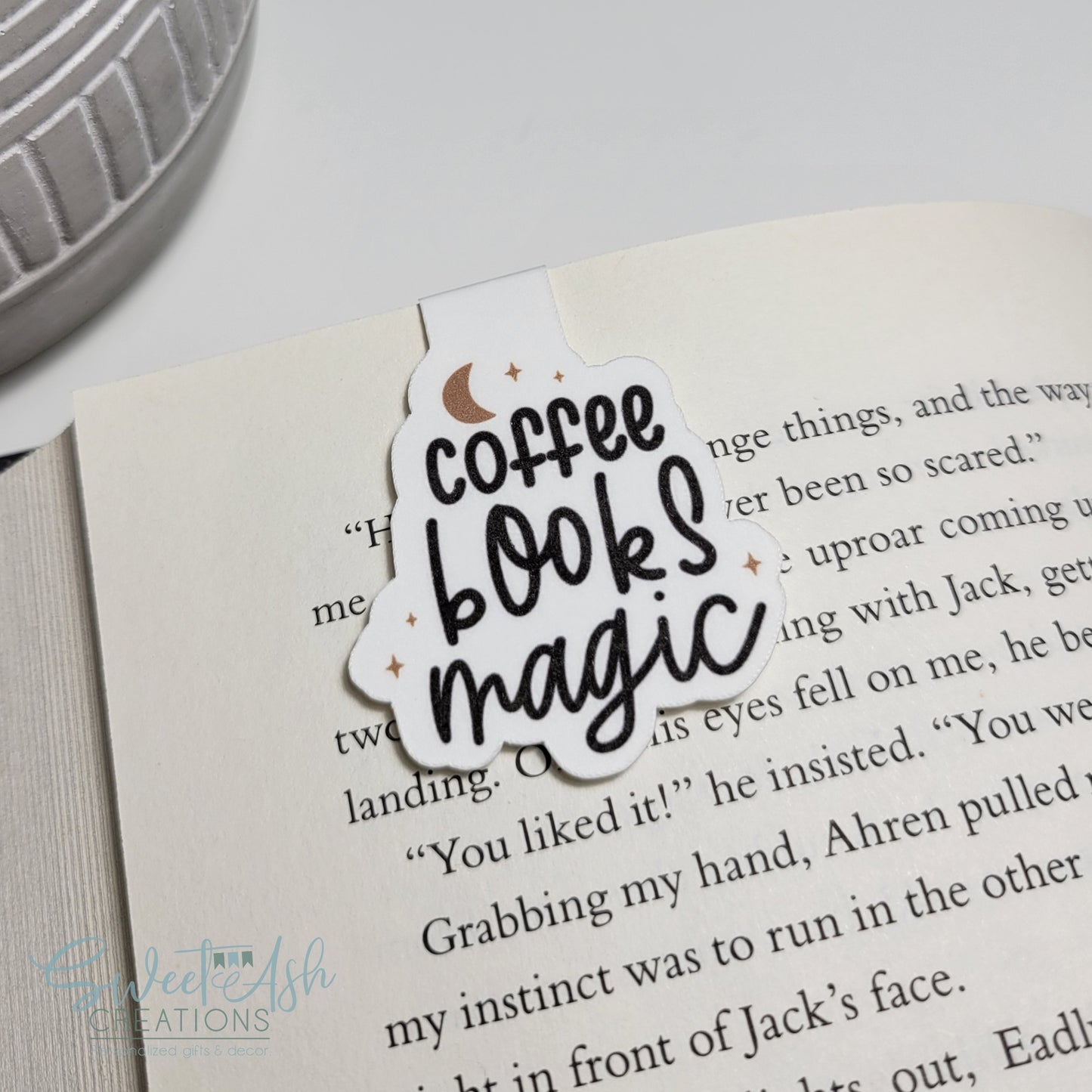 Coffee Books Magic Magnetic Bookmark