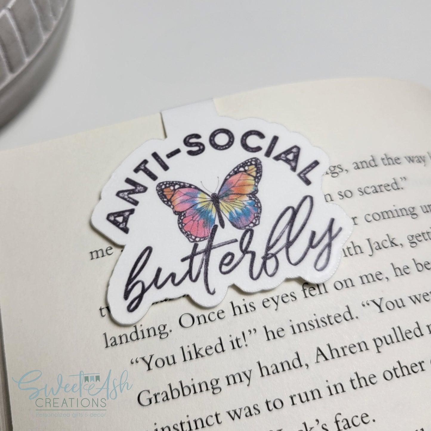 Anti-Social Butterfly Magnetic Bookmark