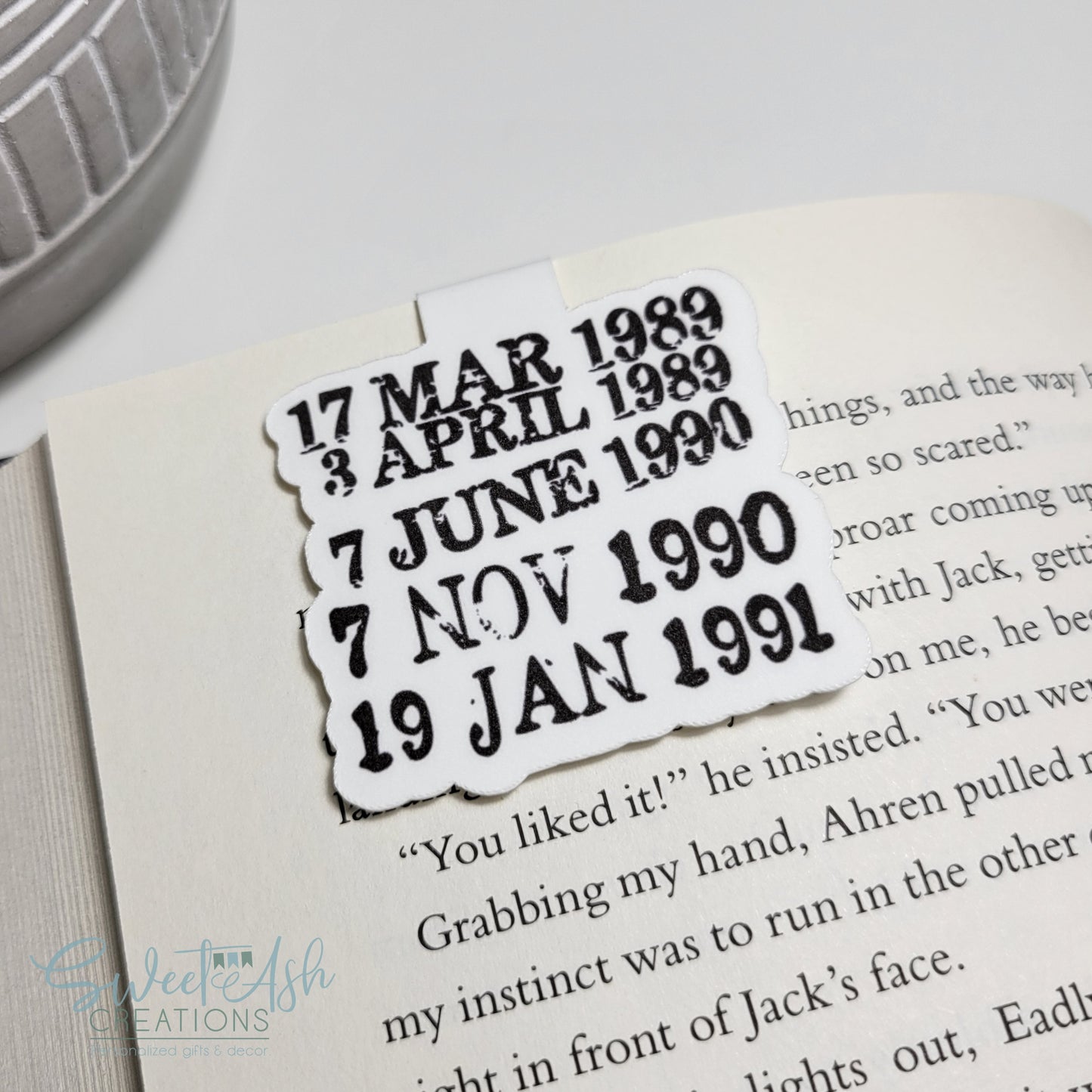 Library Date Stamp Magnetic Bookmark