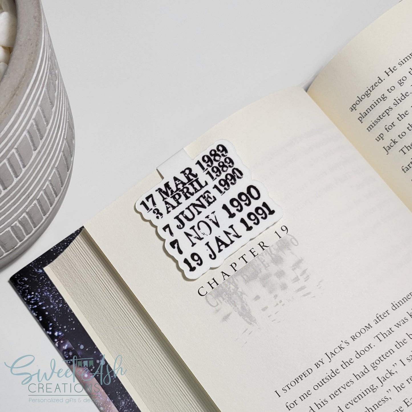 Library Date Stamp Magnetic Bookmark
