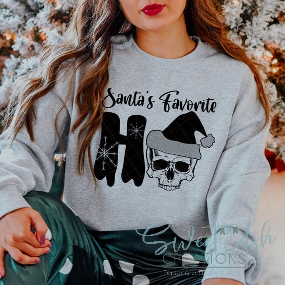 Santa's Favorite Ho Crewneck Sweatshirt