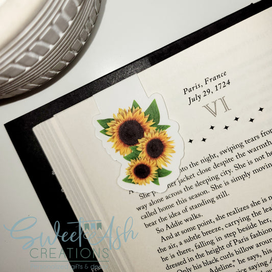 Sunflowers Magnetic Bookmark