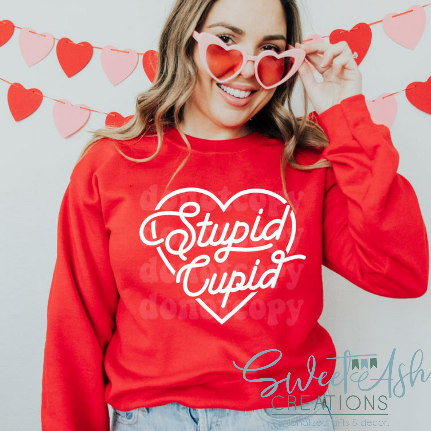 Stupid Cupid Crewneck Sweatshirt